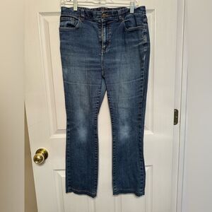 RALPH LAUREN JEANS CO Sz 8P High Rise Straight Leg Blue Denim Women